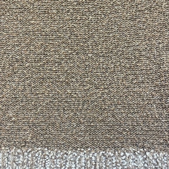 Fate Chunky Knit Crew Neck Sweater in Cream and Tan Size Small - Picture 5 of 6